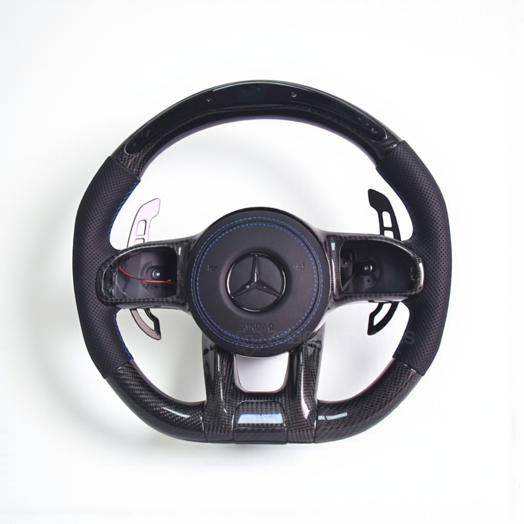 Carbon Fiber Steering Wheel for 2010+ Mercedes Benz AMG C/E/G/GT/S