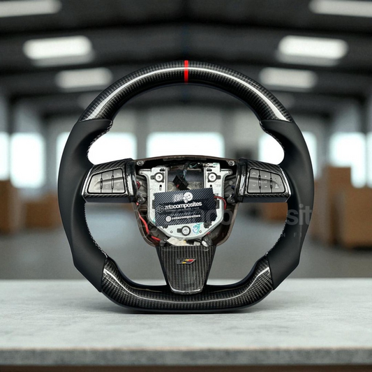 Carbon Fiber Steering Wheel for Cadillac CTS V2 (08'-15')(Button Frames Included)