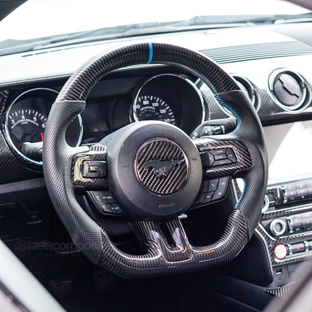 Carbon Fiber Steering Wheel for Mustang (2015'-2023')