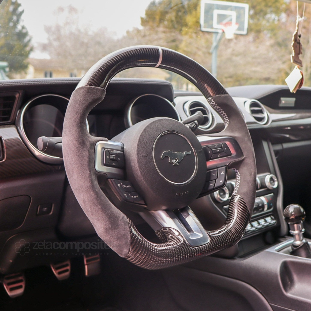 Carbon Fiber Steering Wheel for Mustang (2015'-2023')