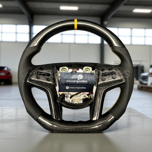 Carbon Fiber Steering Wheel with Button Frame for Cadillac (15'-20') Escalade (13'-19') XTS (14'-16')