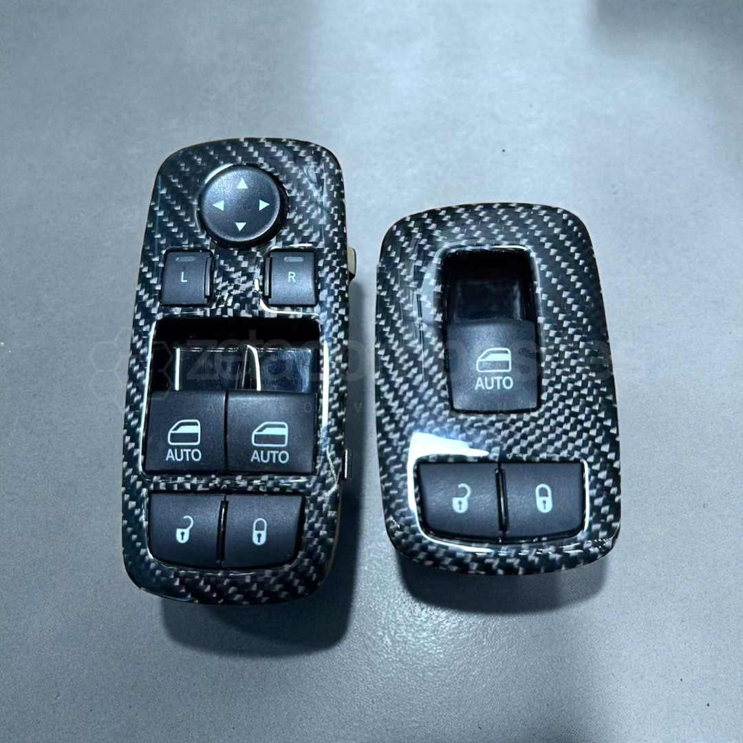 Carbon Fiber Window Switch Replacement Set for Dodge Challenger (2015+)