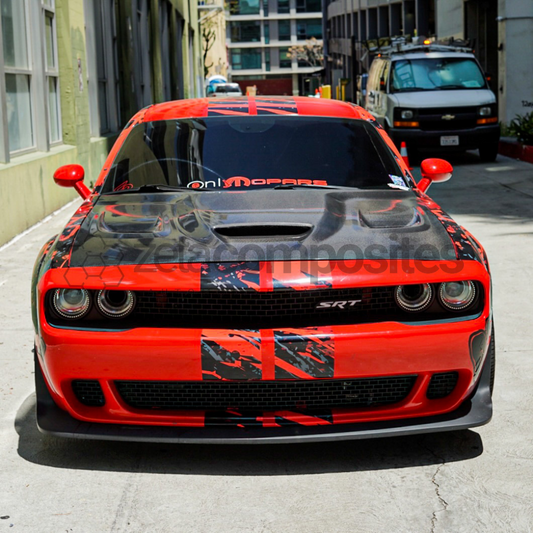 2015-2023 Challenger Hellcat Carbon Fiber Hood OEM Style