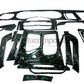 2015-2023 Charger Forged Carbon Fiber Green Flakes Interior Trim Kit