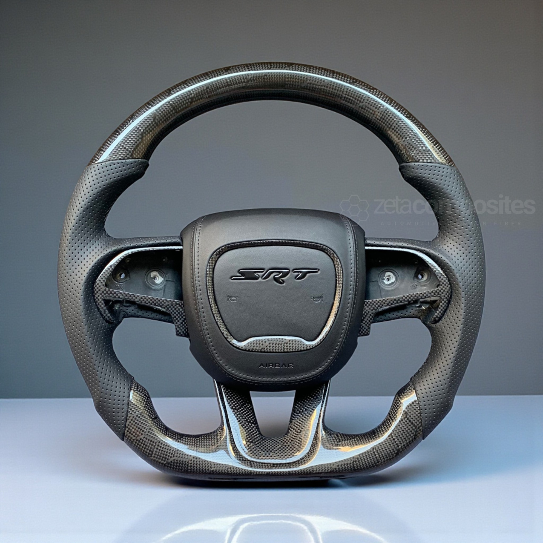 Custom Carbon Fiber Steering Wheel for Dodge Charger Challenger Jeep Durango