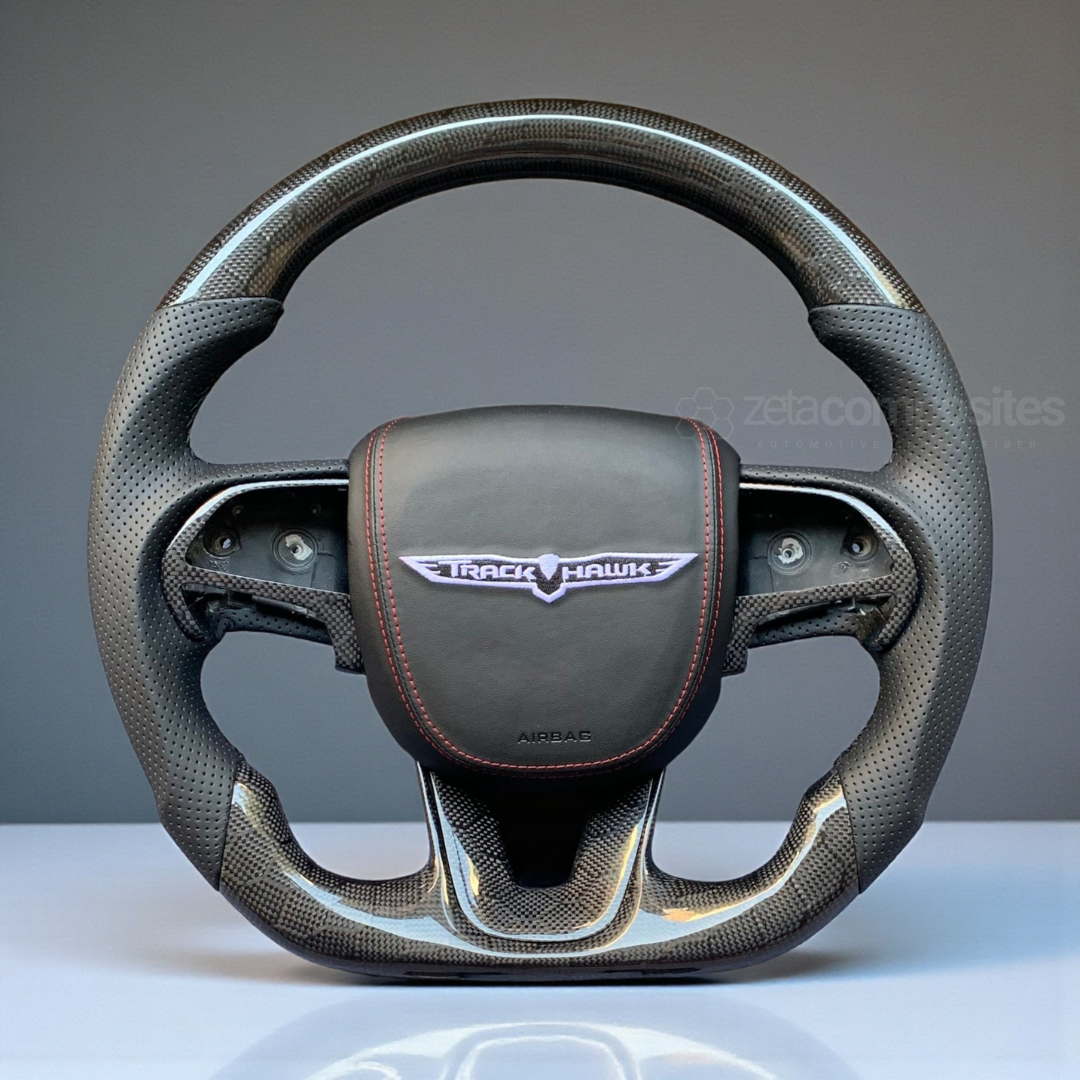 Custom Carbon Fiber Steering Wheel for Dodge Charger Challenger Jeep Durango