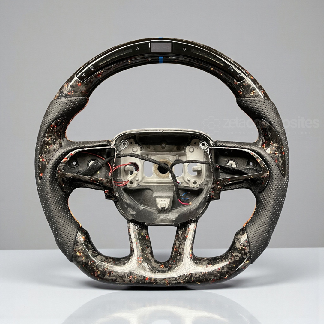 Custom Carbon Fiber Steering Wheel for Dodge Charger Challenger Jeep Durango