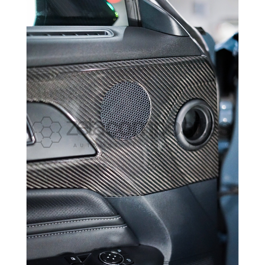 S650 Mustang Carbon Fiber Door Panel Cover Set