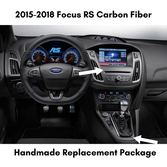 ZetaC™ 2015-2018 Ford Focus RS Carbon Fiber Interior Direct Replacement Package