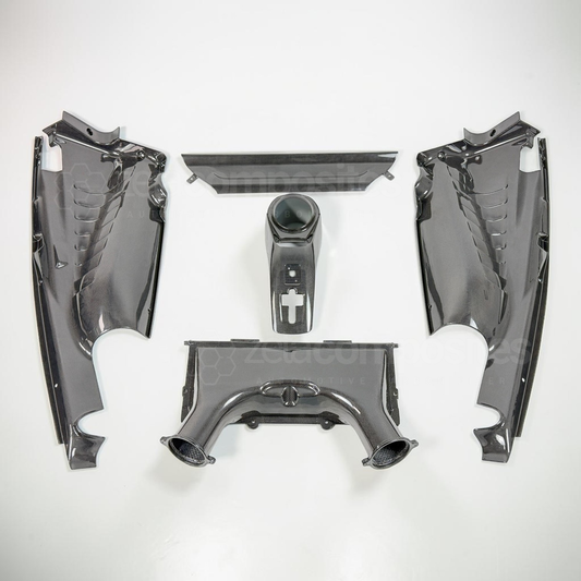 Ferrari 488 GTB Carbon Fiber Engine Bay Panels Replacement Kit