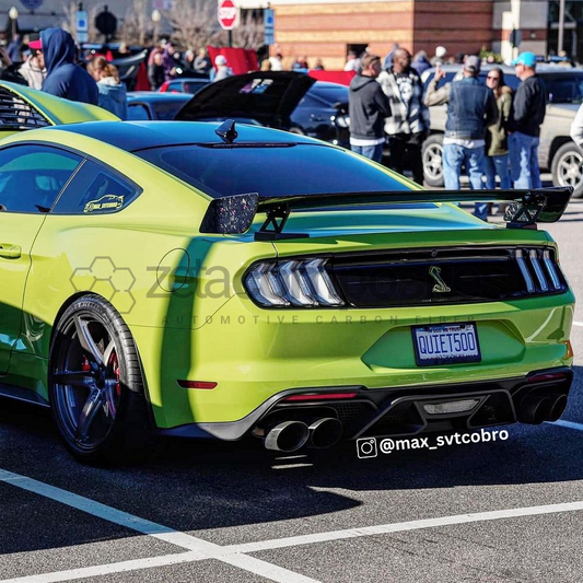 2015-2023 Mustang Carbon Fiber Gt500 Track Pack Spoiler Rear Wing 3 Piece