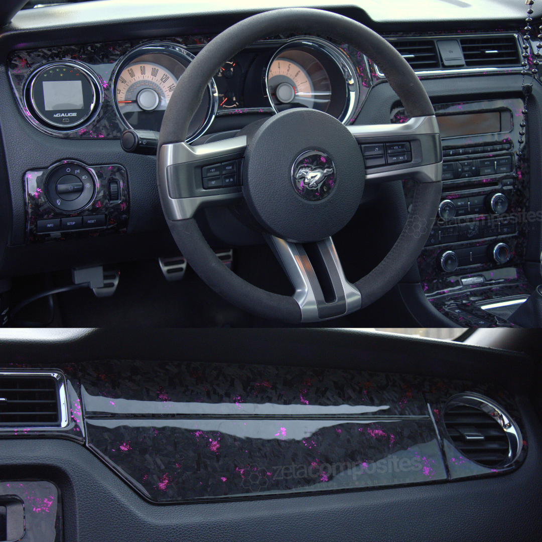 Mustang Carbon Fiber Interior Trim Kit Full for 2010-2014 S197