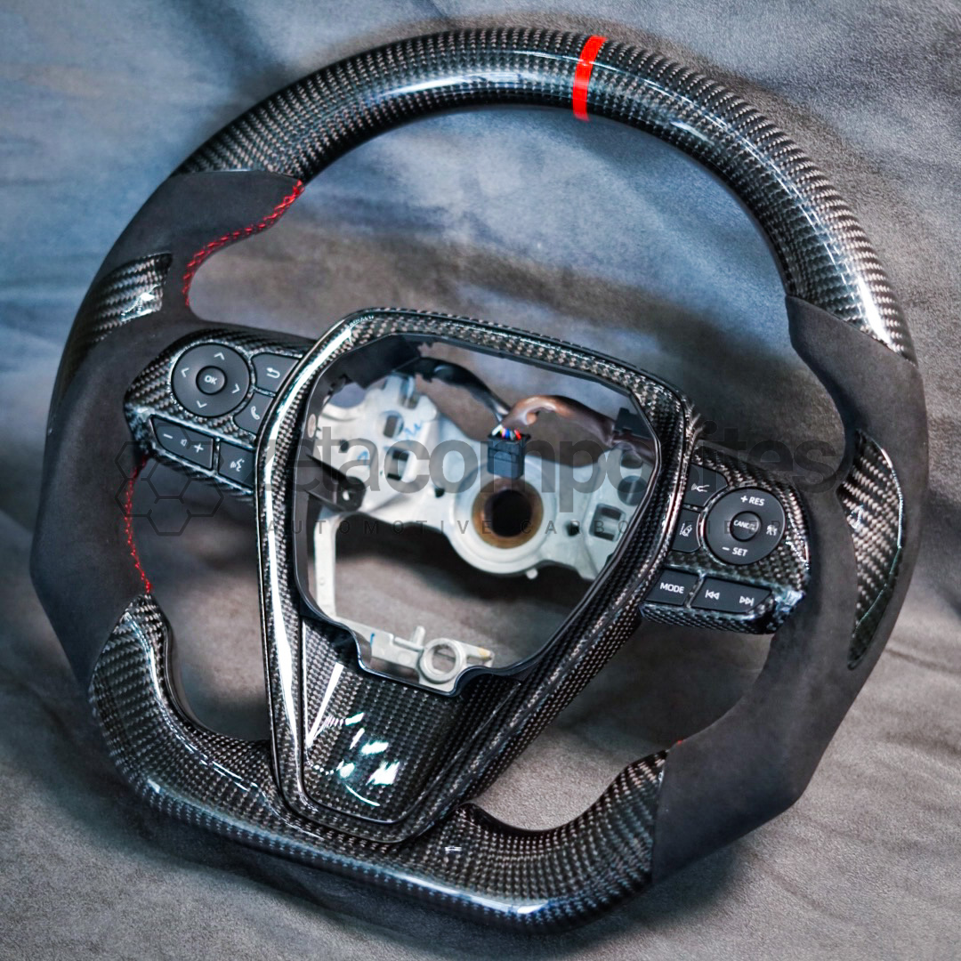 2018-2024 Toyota Camry Carbon Fiber Steering Wheel Customizable