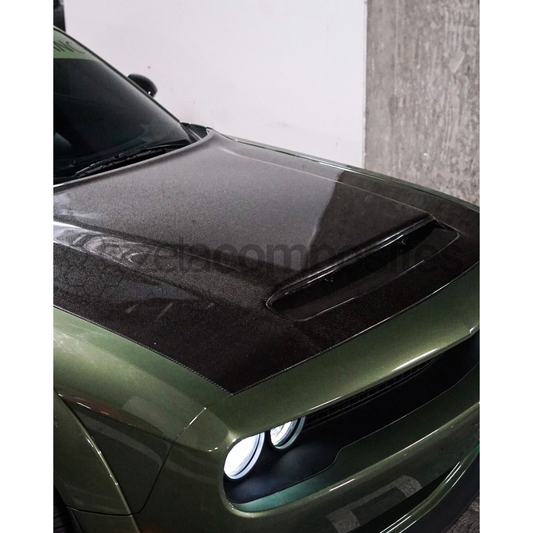 2015+ Dodge Challenger Carbon Fiber Demon Hood OEM Fitment