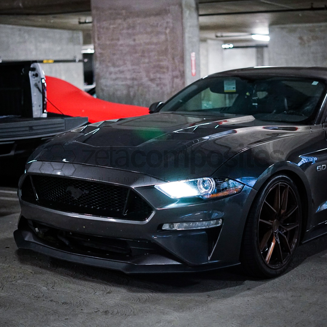 2018+ Mustang Carbon Fiber Zr1 Style Classic Window Hood