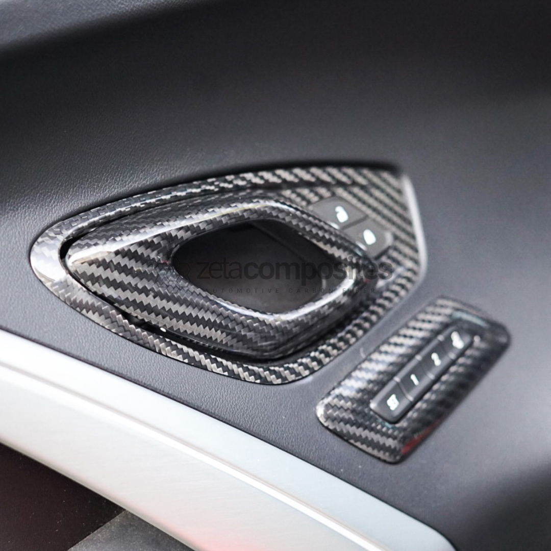 2016-2023 Camaro Carbon Fiber Door Handle Surrounds Trims