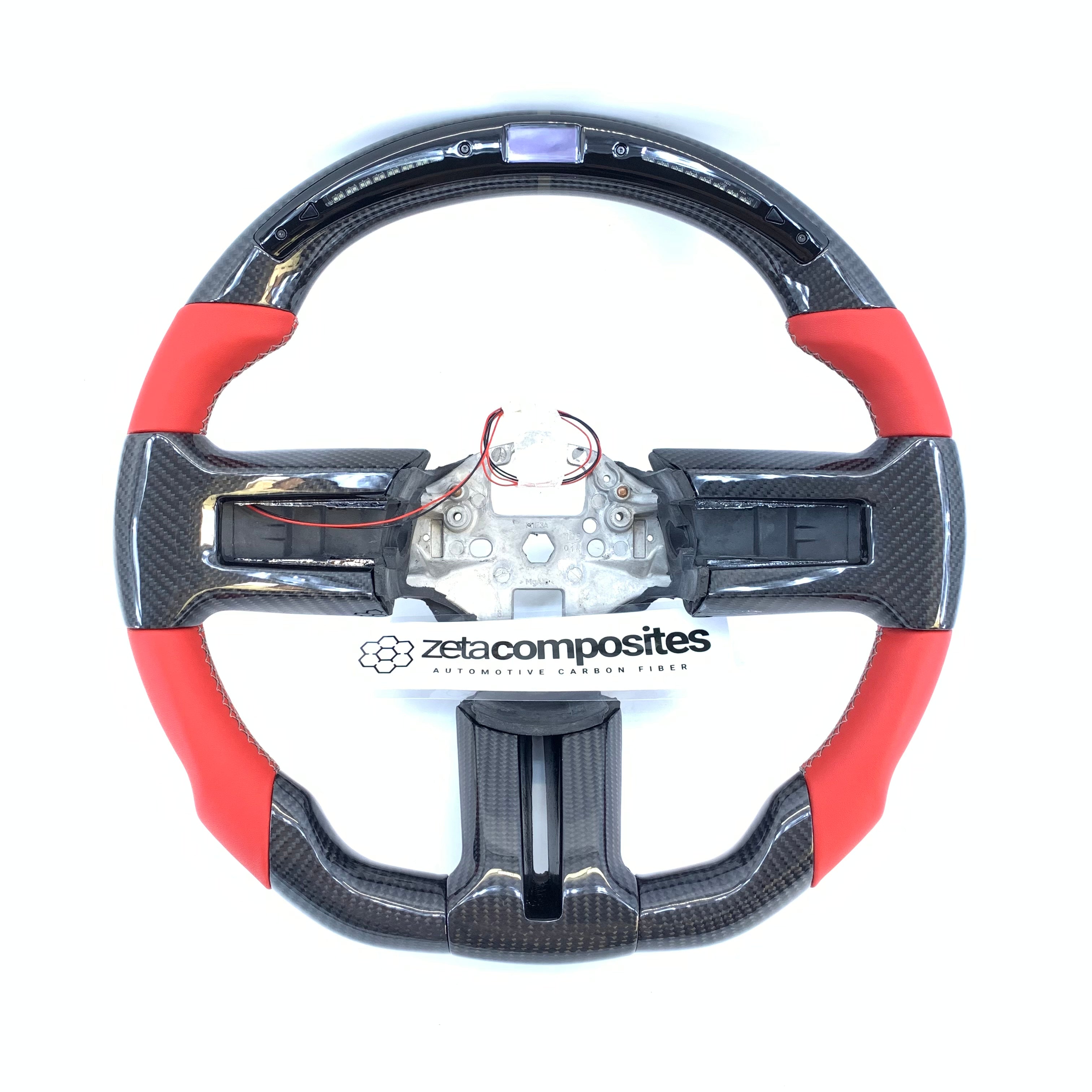 2010-2014 Mustang Carbon Fiber Steering Wheel Customizable Premium