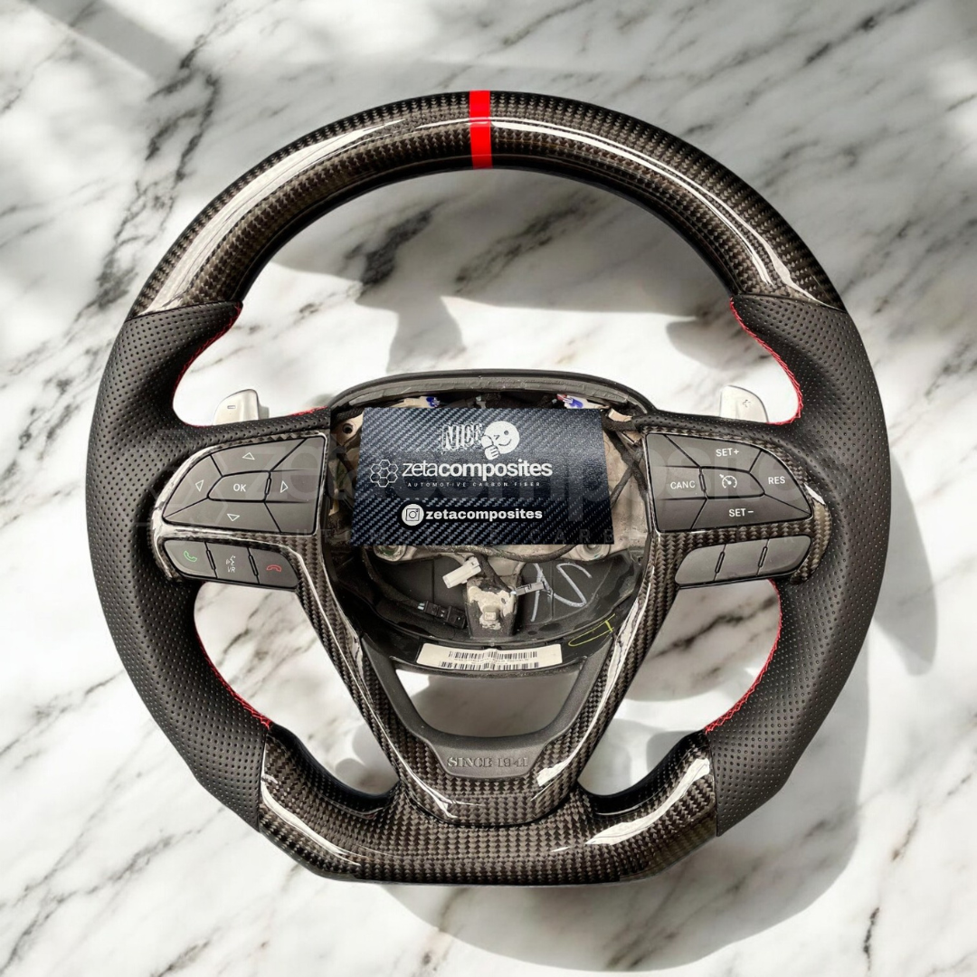 Custom Carbon Fiber Steering Wheel for 2014-2021 Wk2 Jeep