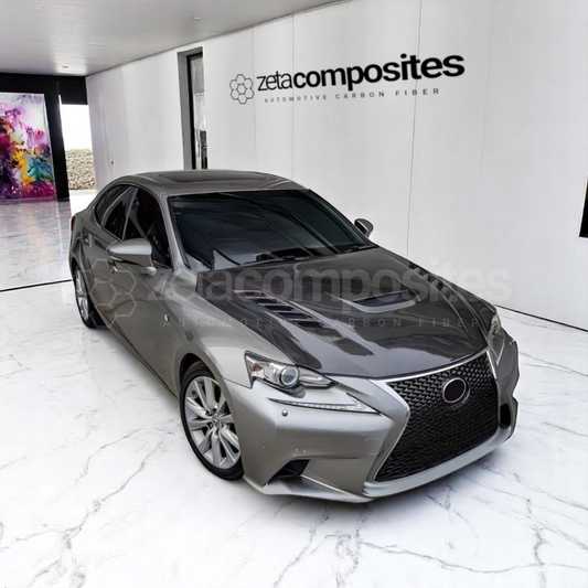 IS250 IS350 IS200t Lexus Gran Turismo Style Carbon Fiber Hood (2014-2020)