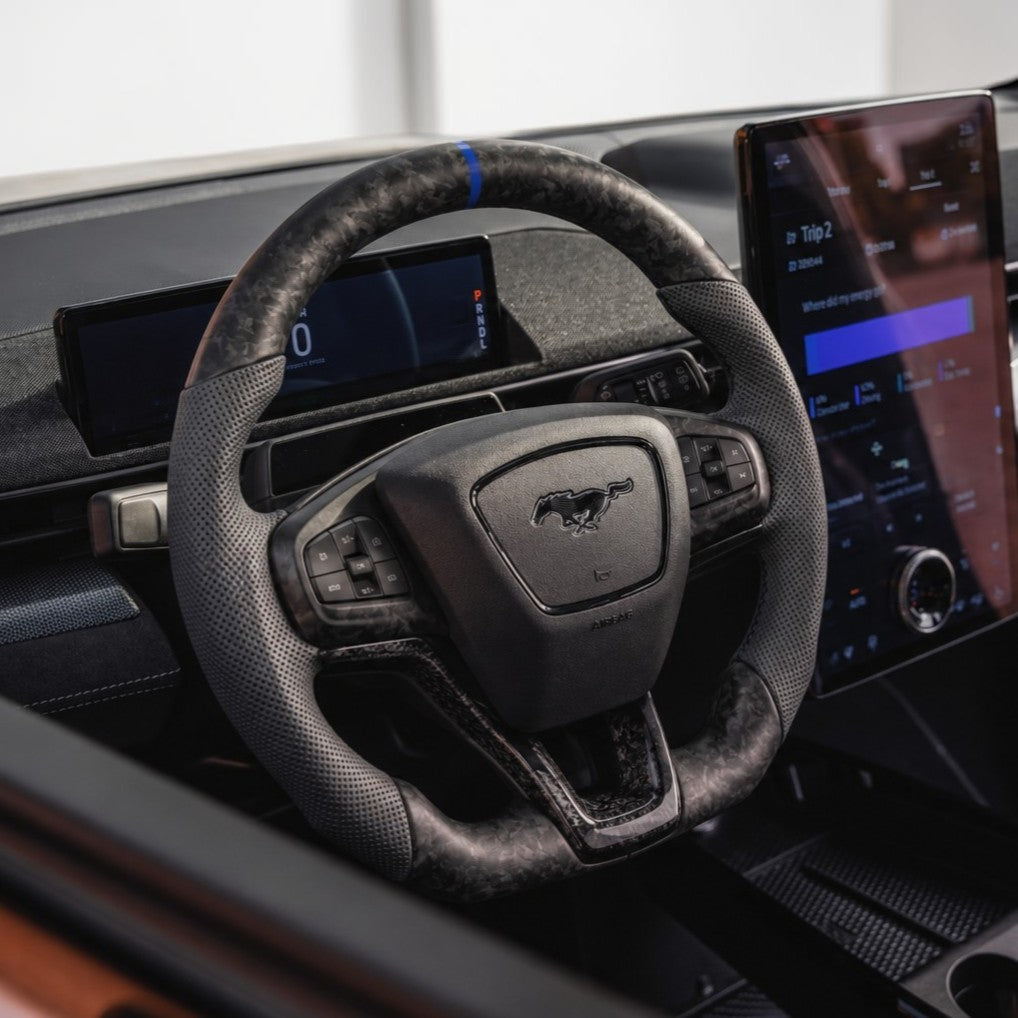 Mach E Carbon Fiber Steering Wheel Customizable