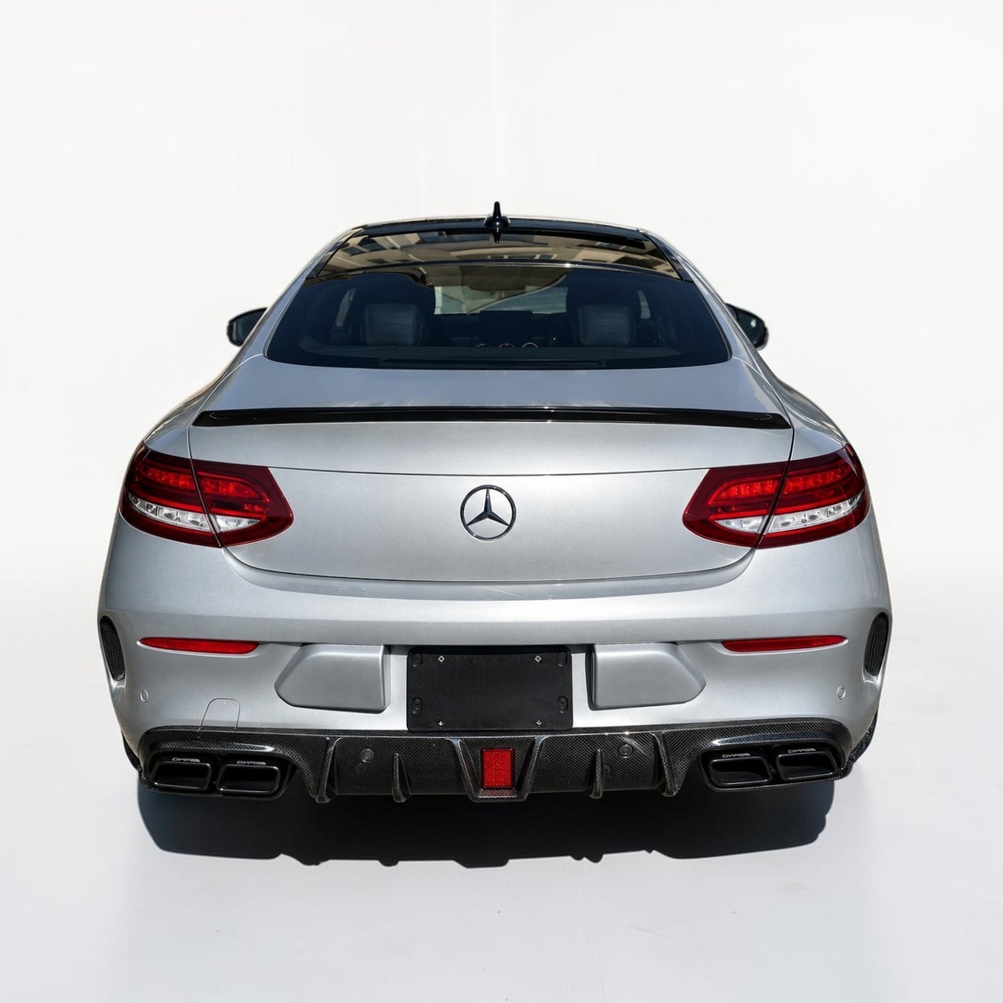 Mercedes Benz W205 Coupe C63 Carbon Fiber Diffuser with Brake Light