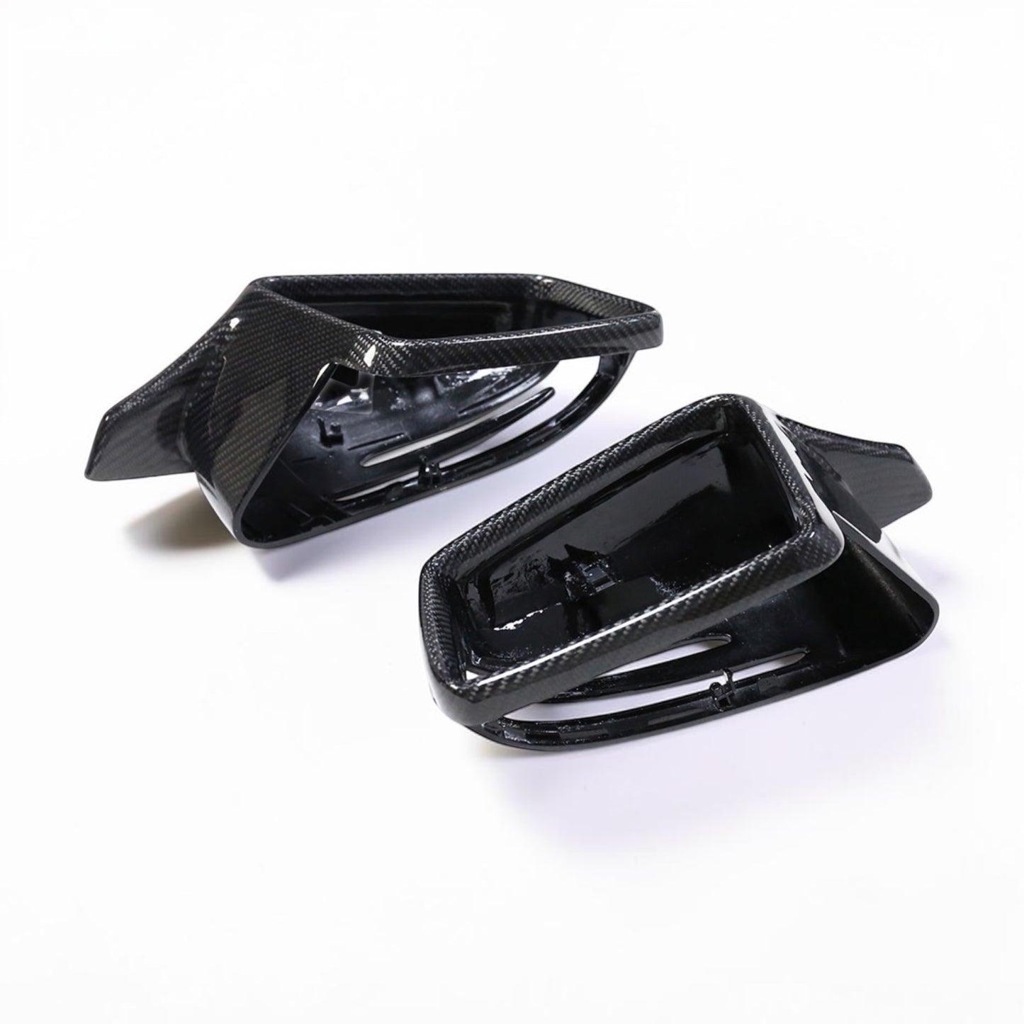 Mercedes Carbon Fiber Mirror Cap Replacement M Style for W117 W176 W204 W246 W221 W212 X204 W218