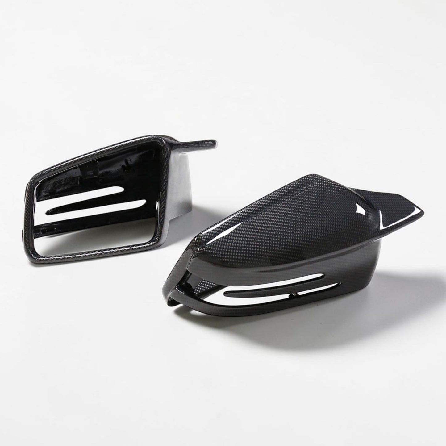 Mercedes Carbon Fiber Mirror Cap Replacement M Style for W117 W176 W204 W246 W221 W212 X204 W218