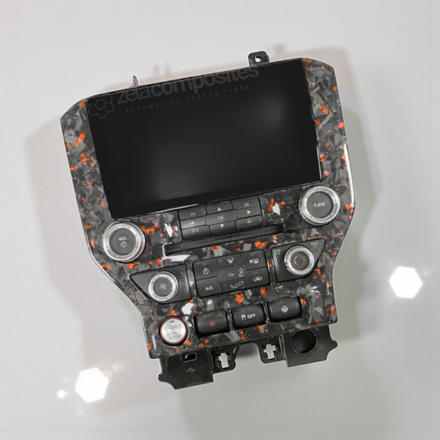 (2015'-2023') Mustang Carbon Fiber Radio Bezel - Direct Replacement