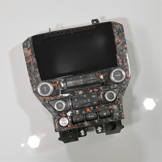 (2015'-2023') Mustang Carbon Fiber Radio Bezel - Direct Replacement