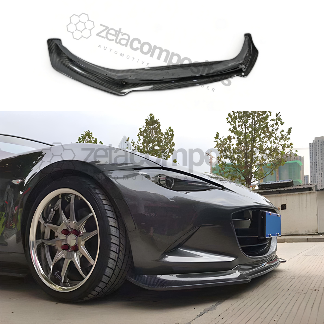 ND MX5 Carbon Fiber Front Lip Low Style MK4