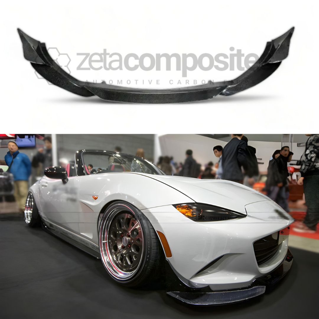 ND MX5 Carbon Fiber Front Lip Track Style MK4