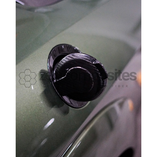 2015-2023 Dodge Challenger Carbon Fiber Gas Cap Inner and Outer Cover Flush Fitment