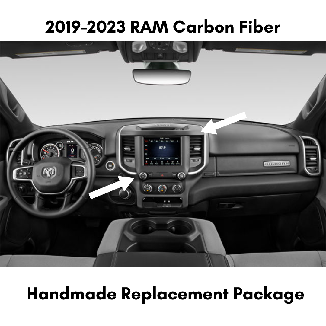 ZetaC™ 2019-2023 RAM Carbon Fiber Interior Direct Replacement Package