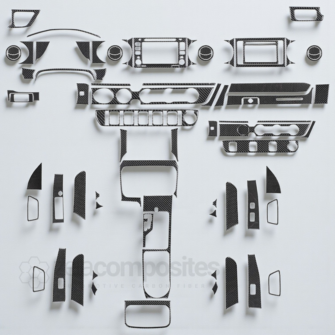 Real Carbon Fiber Interior Trim Kit for Tacoma (16'-22')