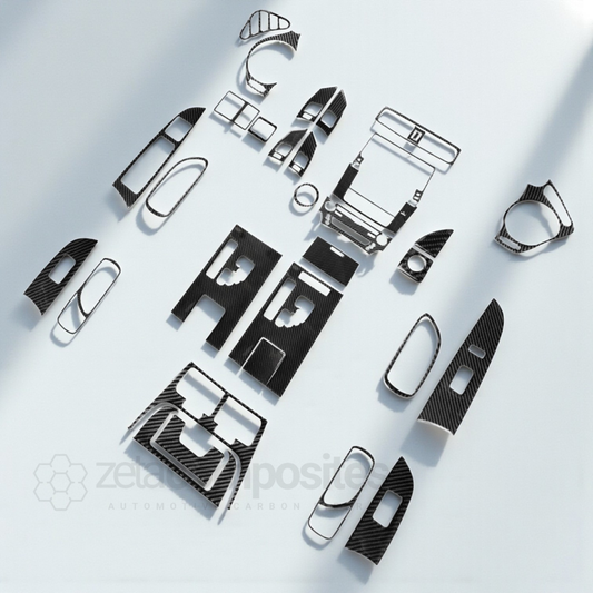 Real Carbon Fiber Interior Trim Kit for Lexus IS250 (06'-13')