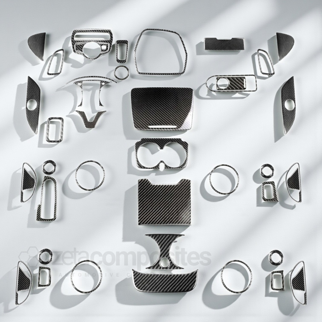 Real Carbon Fiber Interior Trim Kit for Mercedes Benz W205 Series