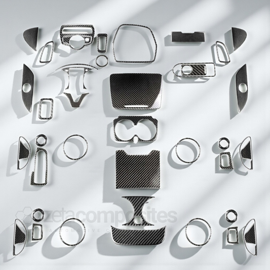 Real Carbon Fiber Interior Trim Kit for Mercedes Benz W205 Series