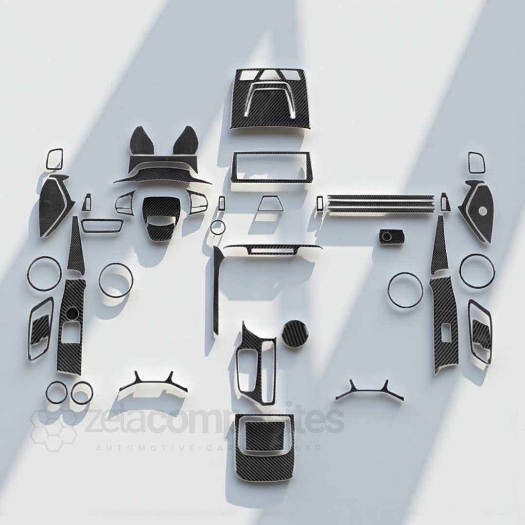 Real Carbon Fiber Interior Trim Kit for Supra MKV