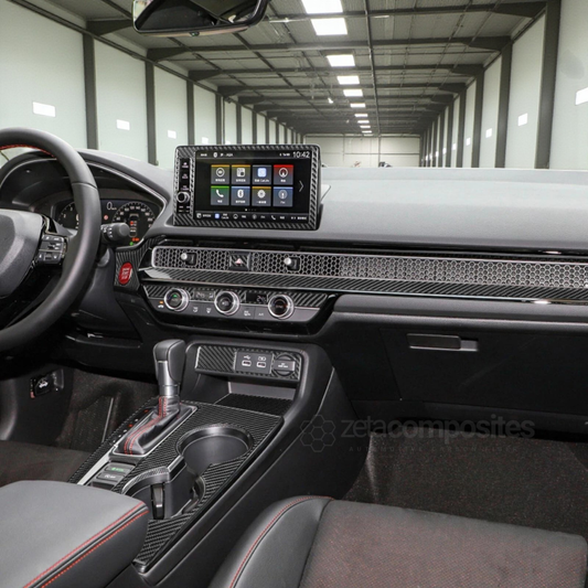 Real Carbon Fiber Interior Trim Kit for 11th Gen Honda Civic