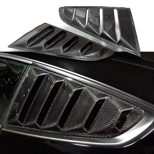 Real Carbon Fiber Side Louvers for Mustang S550 (15'-23')