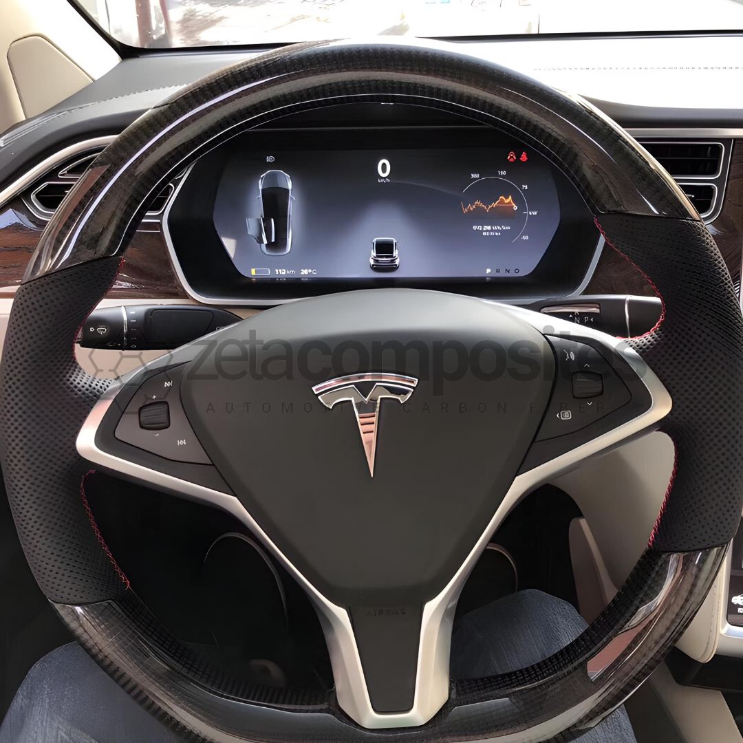 Tesla Model S & Model X Custom Carbon Fiber Steering Wheel