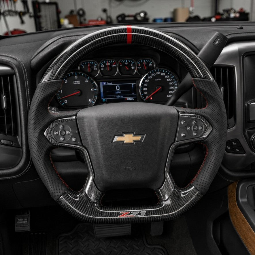 2014-2018 Chevrolet Silverado / Tahoe Carbon Fiber Steering Wheel 3rd Gen