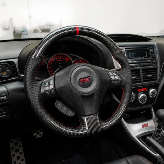 (2008'-2014') Impreza WRX STI Carbon Fiber Steering Wheel