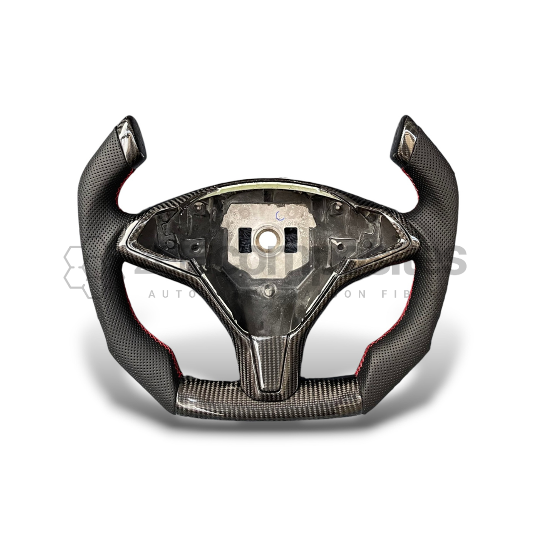 Tesla Model S & Model X Custom Carbon Fiber Steering Wheel