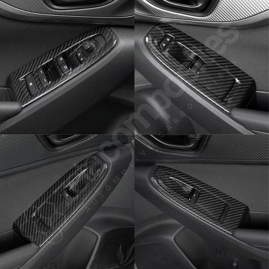 (2022'+) Subaru WRX / STI Carbon Fiber Window Switch Panel Covers