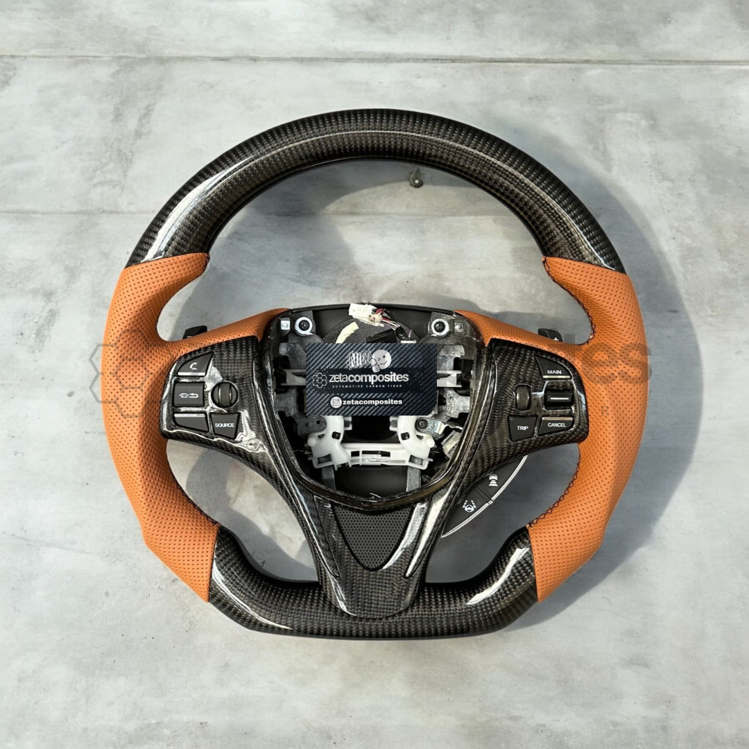 2015-2020 Acura TLX Carbon Fiber Steering Wheel Customizable