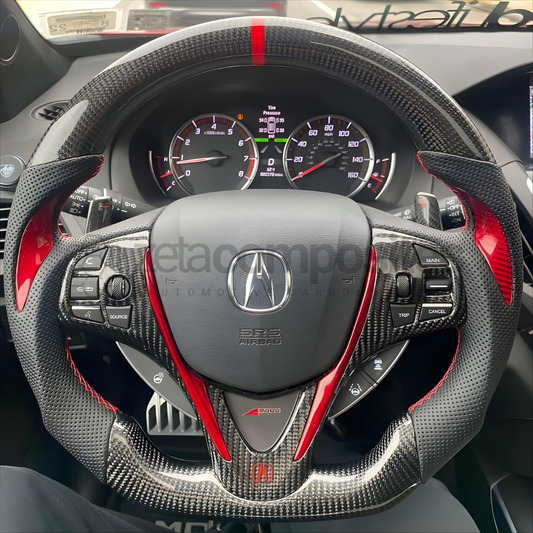 2015-2020 Acura TLX Carbon Fiber Steering Wheel Customizable