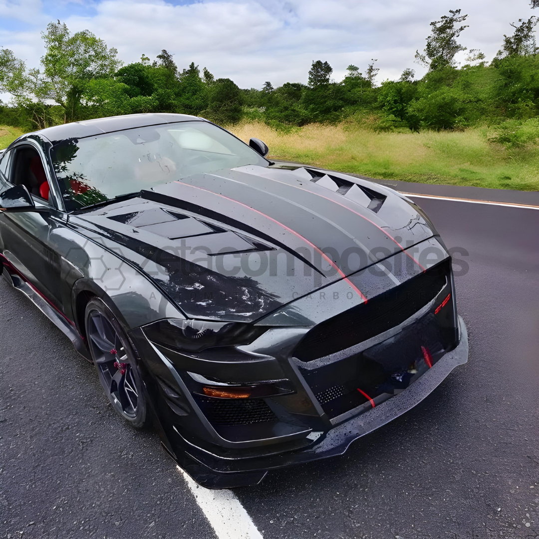 Mustang Carbon Fiber Hood Triple Vented (2015-2023)