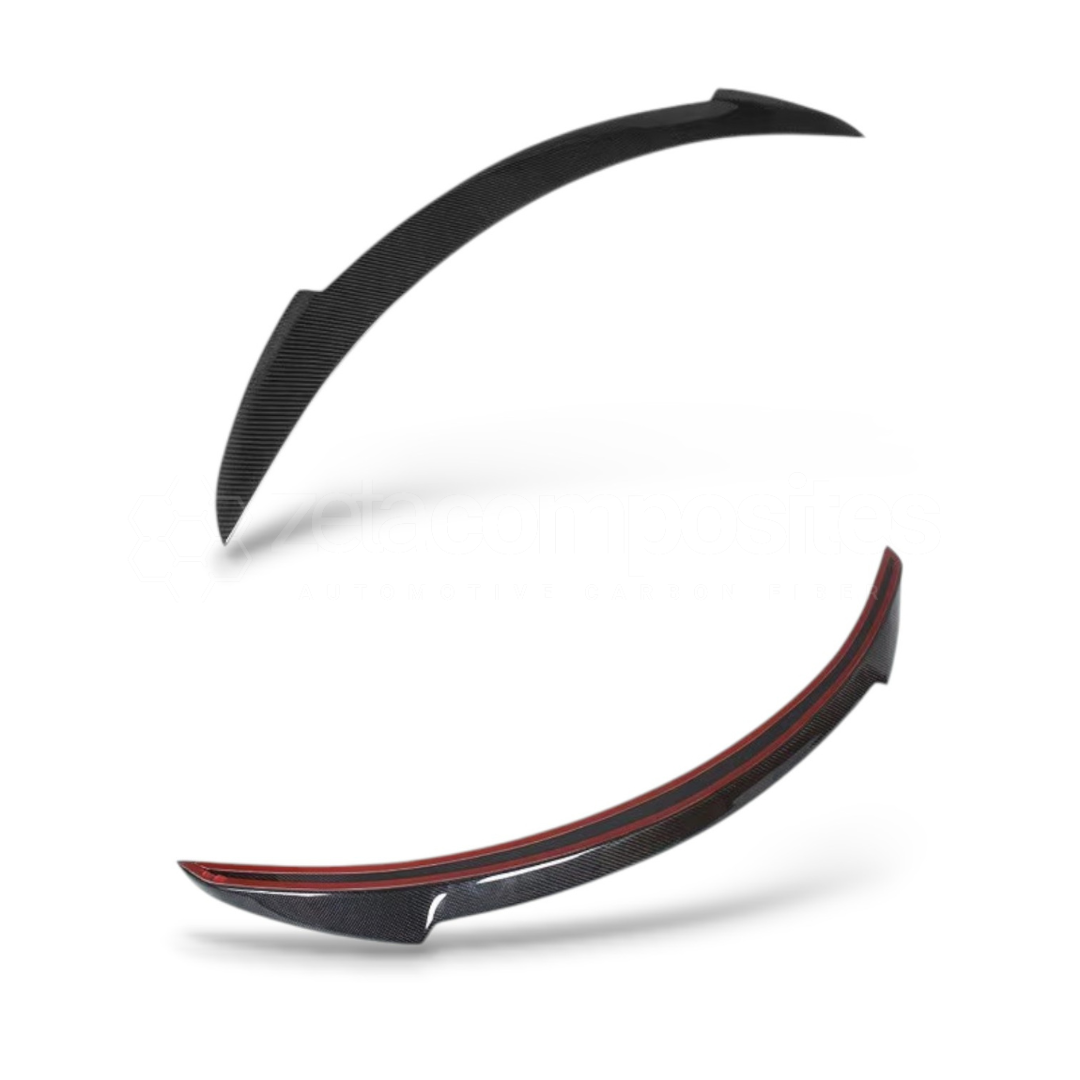 Tesla Model S Carbon Fiber V Style Trunk Decklid Spoiler
