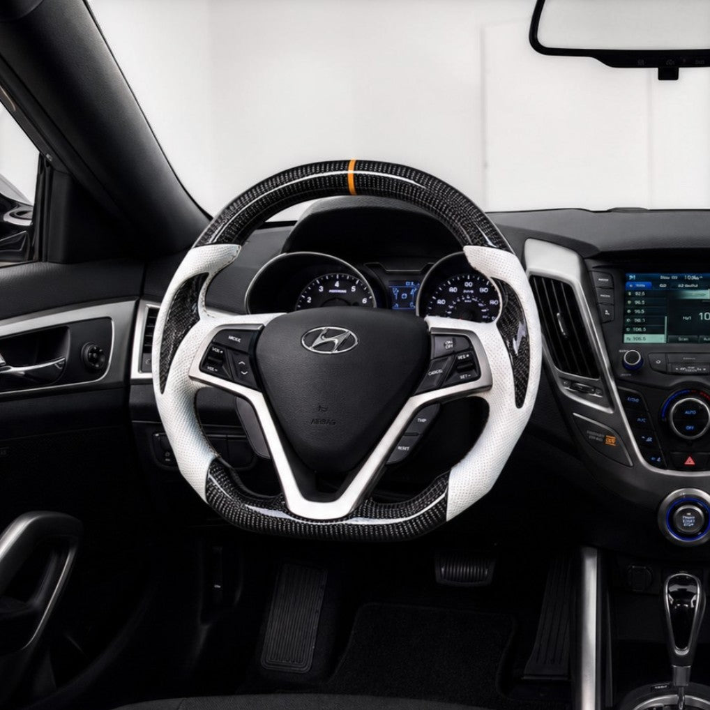 (2012'-2017') Veloster Carbon Fiber Steering Wheel